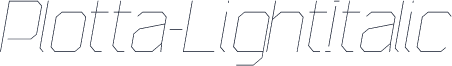 Plotta-LightItalic