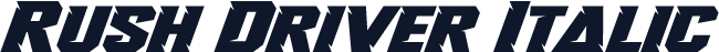 Rush Driver Italic
