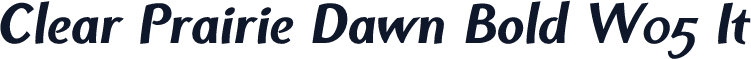 Clear Prairie Dawn Bold W05 It