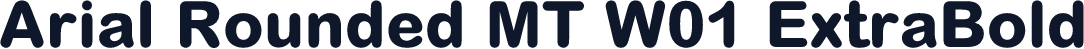 Arial Rounded MT W01 ExtraBold