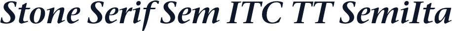 Stone Serif Sem ITC TT SemiIta