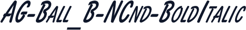 AG-Ball_B-NCnd-BoldItalic