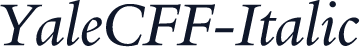 YaleCFF-Italic