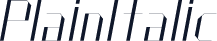 PlainItalic