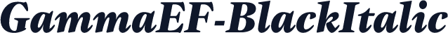 GammaEF-BlackItalic