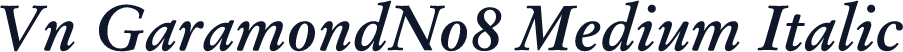 Vn GaramondNo8 Medium Italic