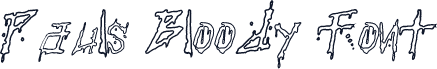 Pauls Bloody Font