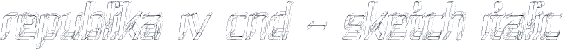 Republika IV Cnd - Sketch Italic