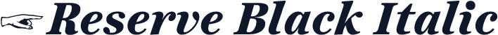 ☞Reserve Black Italic
