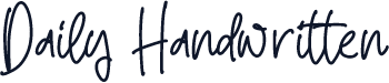 Daily Handwritten