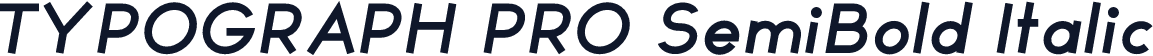 TYPOGRAPH PRO SemiBold Italic