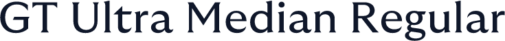 GT Ultra Median Regular