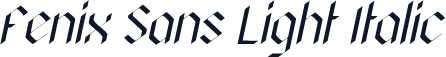 Fenix Sans Light Italic