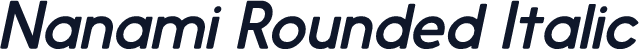 Nanami Rounded Italic