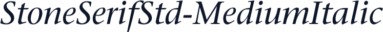 StoneSerifStd-MediumItalic