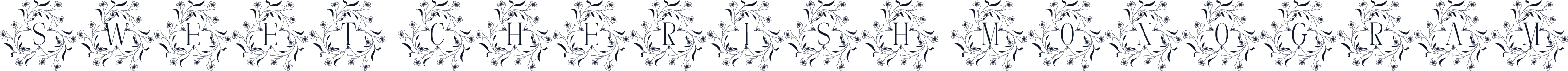 Sweet Cherish Monogram