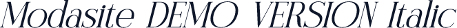Modasite DEMO VERSION Italic