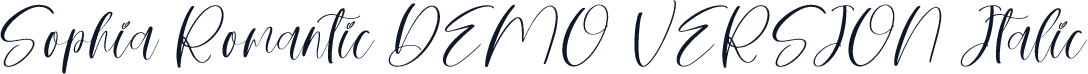 Sophia Romantic DEMO VERSION Italic
