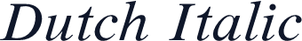 Dutch Italic