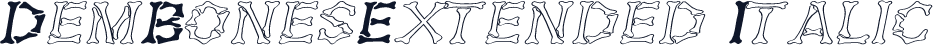 DemBonesExtended Italic