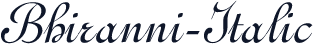 Bhiranni-Italic