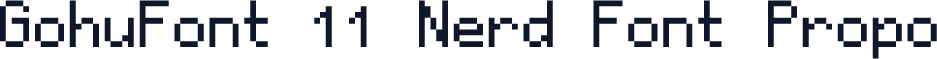 GohuFont 11 Nerd Font Propo