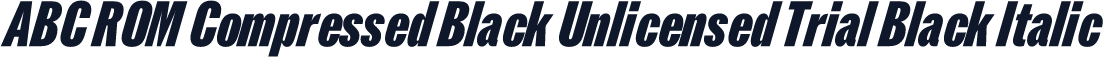 ABC ROM Compressed Black Unlicensed Trial Black Italic