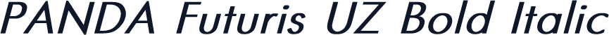 PANDA Futuris UZ Bold Italic