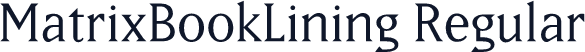 MatrixBookLining Regular