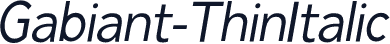 Gabiant-ThinItalic