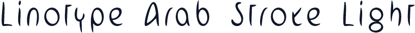 Linotype Arab Stroke Light