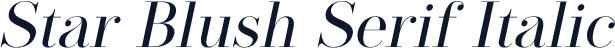 Star Blush Serif Italic