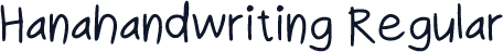 Hanahandwriting Regular