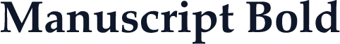 Manuscript Bold