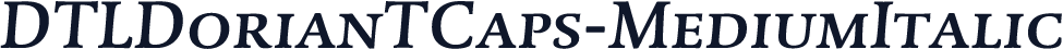 DTLDorianTCaps-MediumItalic