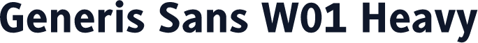 Generis Sans W01 Heavy