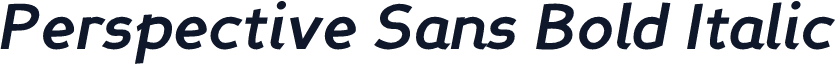 Perspective Sans Bold Italic