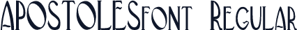 APOSTOLESfont Regular