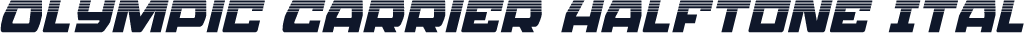 Olympic Carrier Halftone Ital