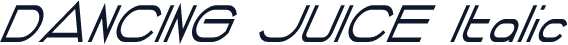 DANCING JUICE Italic