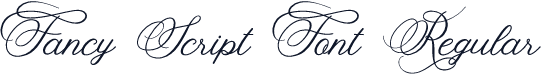 Fancy Script Font Regular