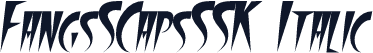 FangsSCapsSSK Italic