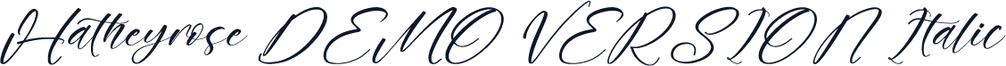 Hatheyrose DEMO VERSION Italic