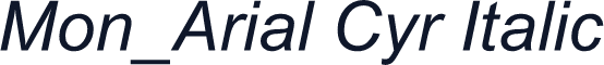 Mon_Arial Cyr Italic