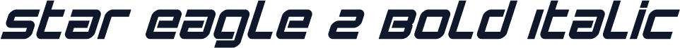 Star Eagle 2 Bold Italic