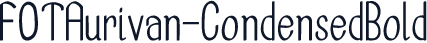 FOTAurivan-CondensedBold