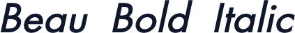 Beau Bold Italic
