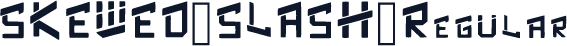 SKEWED_SLASH_Regular