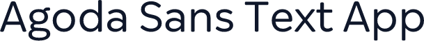 Agoda Sans Text App