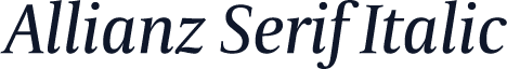 Allianz Serif Italic